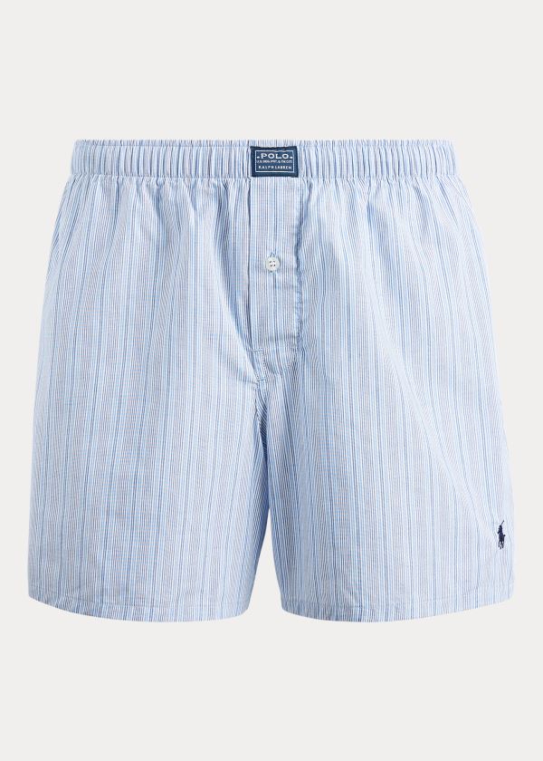 Boxer Polo Ralph Lauren Hombre Azules / Rayas - Striped Woven - OWIVZ9105